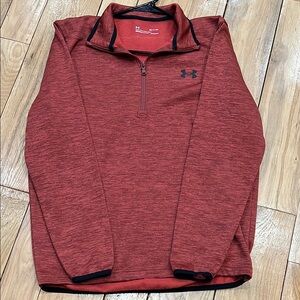 Under Armour Red Performance Jacket with Quarter-Zip